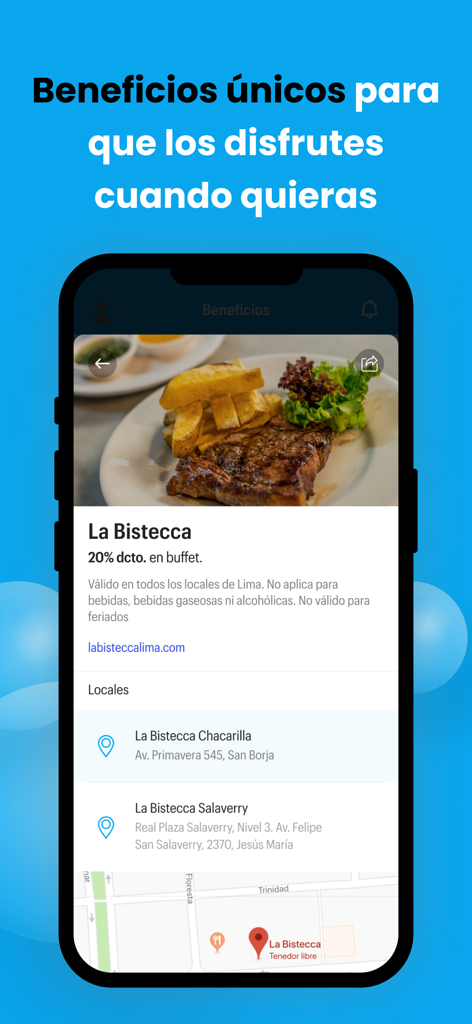 ISIL - Schermata dell'app ISIL che mostra sconti per studenti e vantaggi per ristoranti su un telefono cellulare