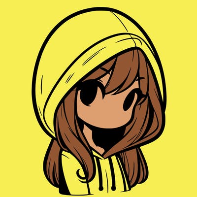 girl with medium length hair wearing a hoodie