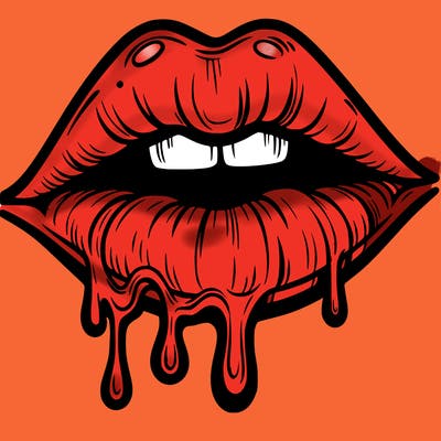 lips that look realistic and drip