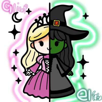split princess and witch