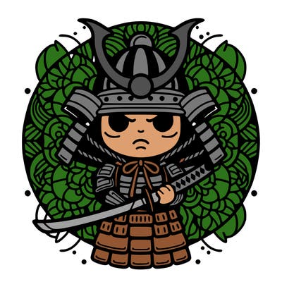 samurai, mandala