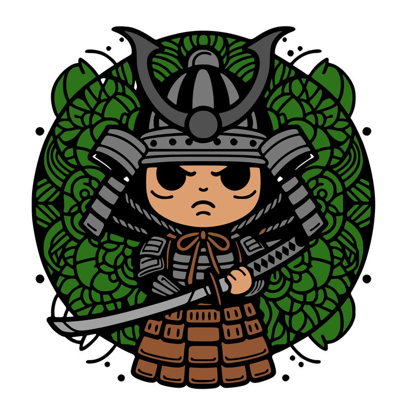 samurai, mandala