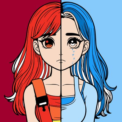 realistic girl split