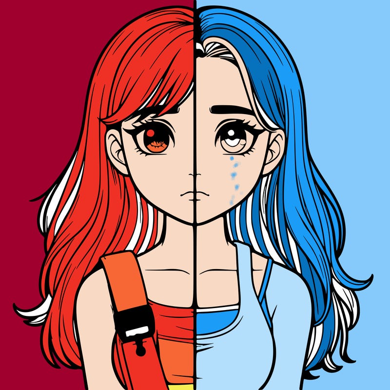 realistic girl split