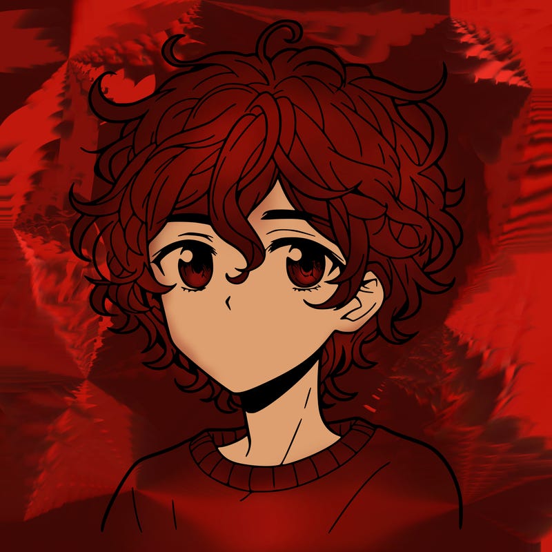 manga male curly hair
