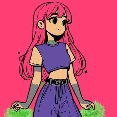 girl in a cute crop top