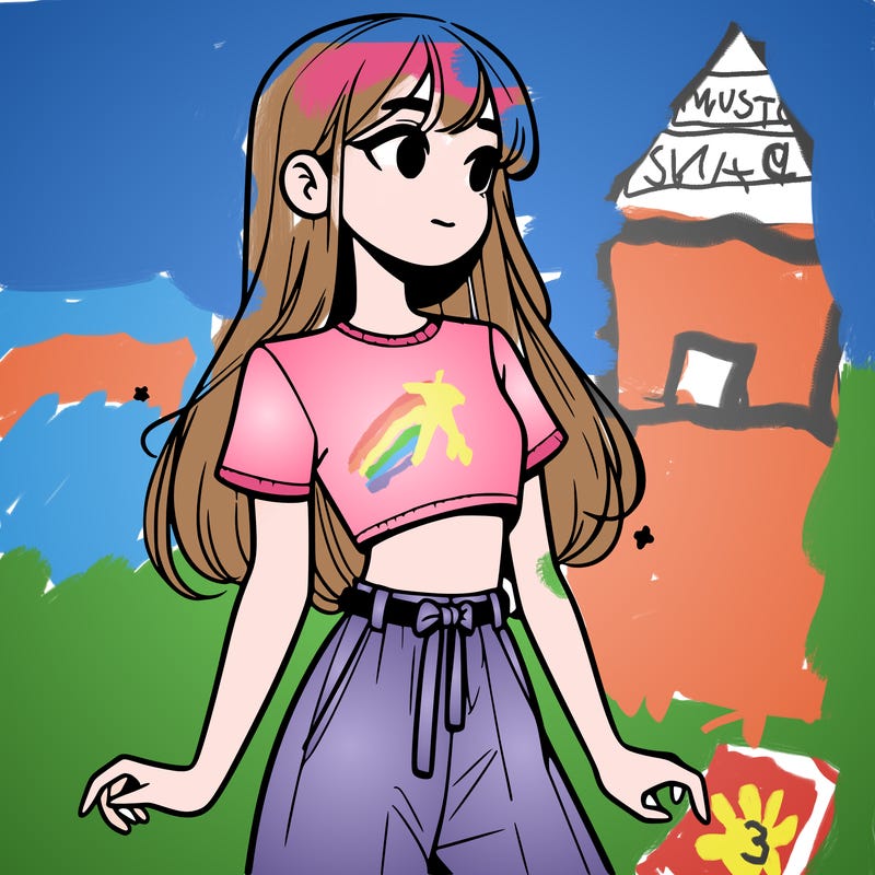 girl in a cute crop top