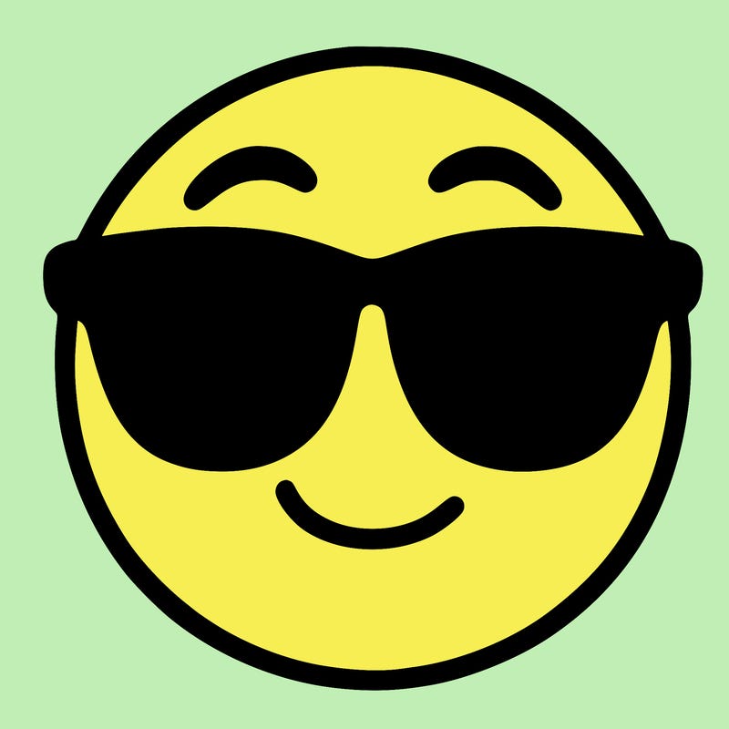 emoji with sunglasses