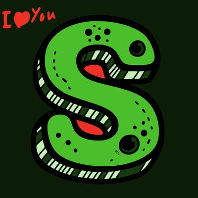 big letter s