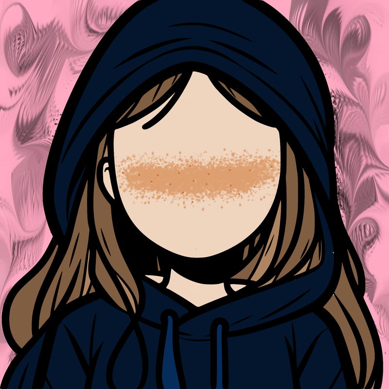 faceless girl with hoodie