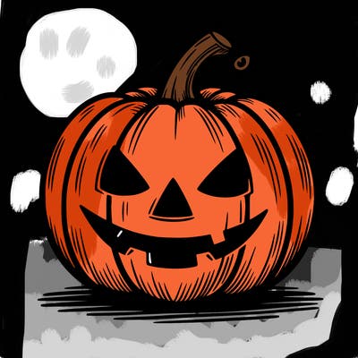 a halloween pumpkin