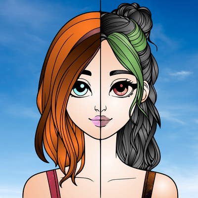 realistic girl split