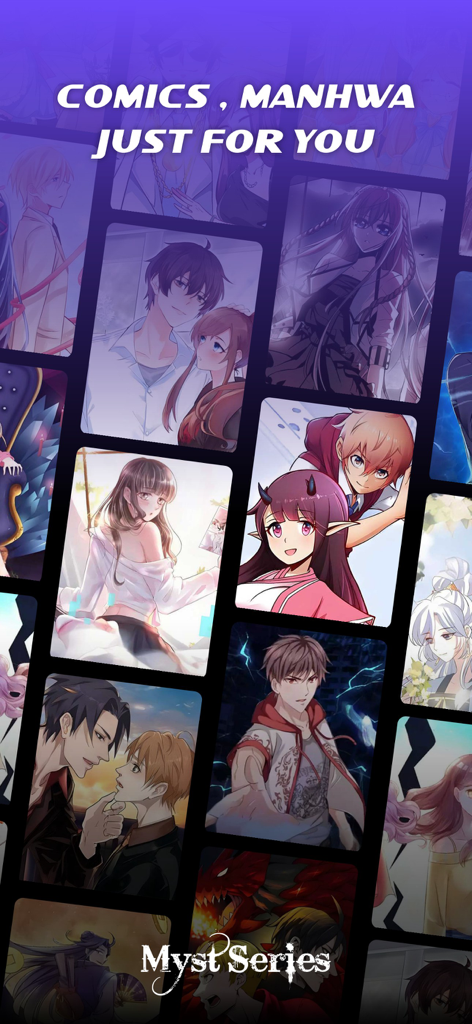 Myst Series-make a drama wish - Sélection de manhwas et de bandes dessinées romantiques et fantastiques dans l'application Myst Series.