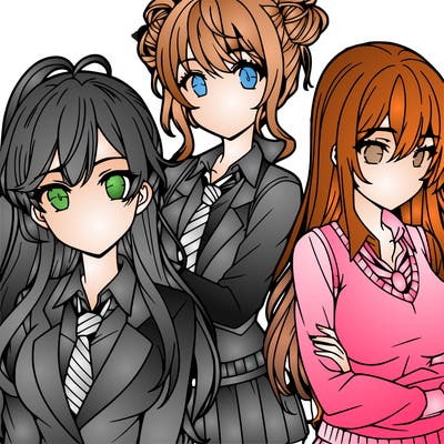 anime girls teenagers