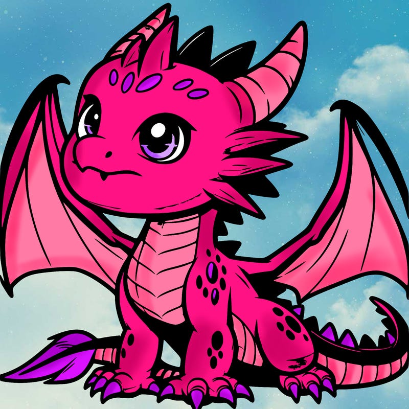fierce baby night dragon
