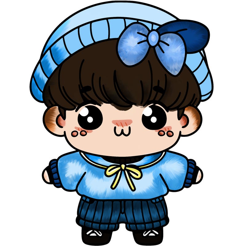 cute kid with over sized outfit