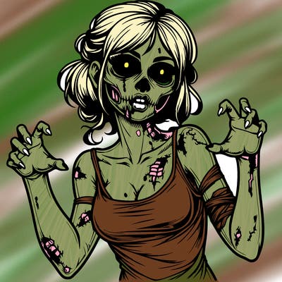 realistic zombie girl