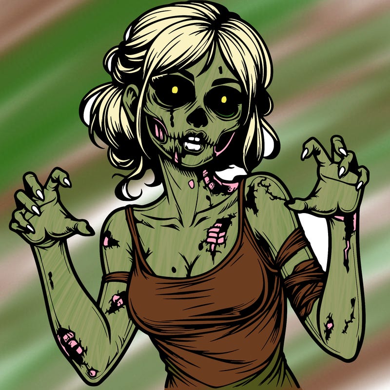realistic zombie girl