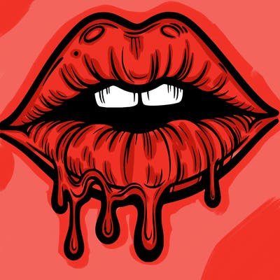 lips that look realistic and drip