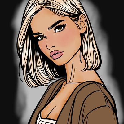 fashion model female one realistic posing