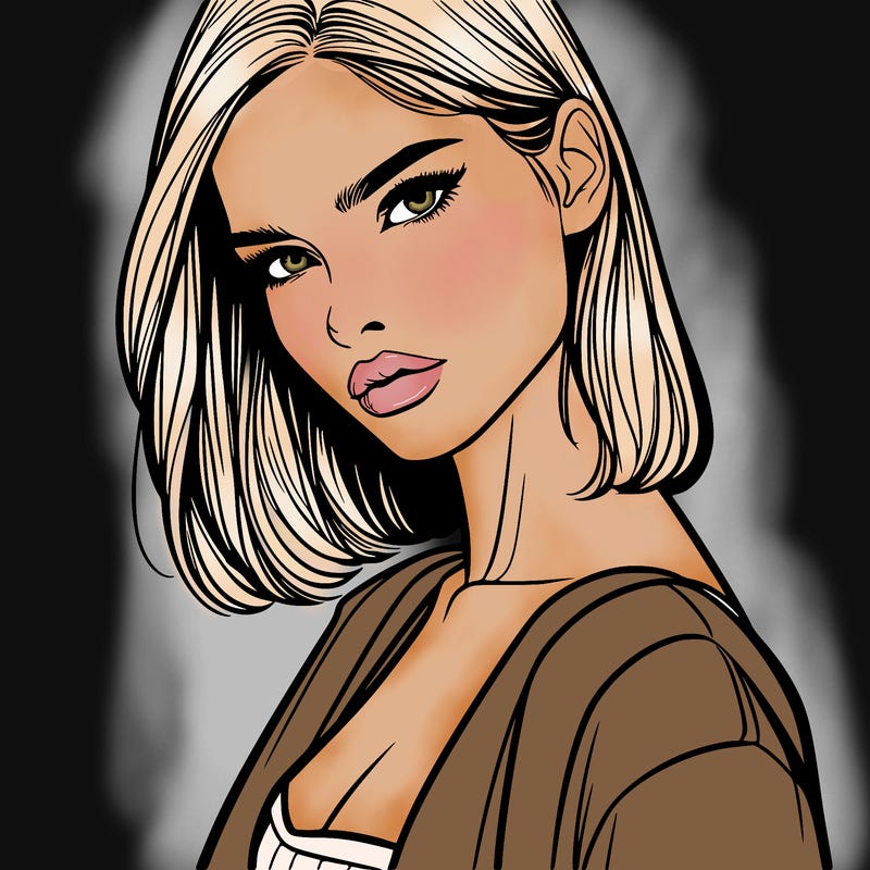 fashion model female one realistic posing