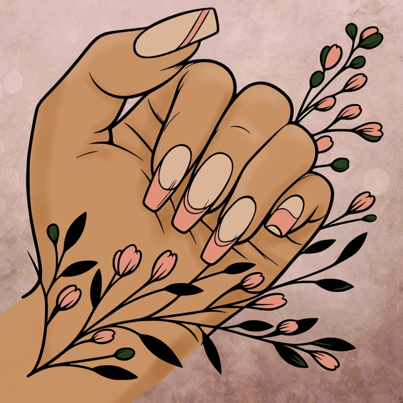 nails with french tip