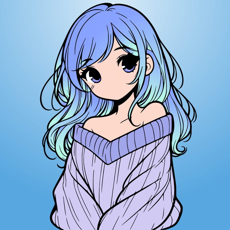 shy pretty girl wearing a sweater that is falling off one shoulder portrait