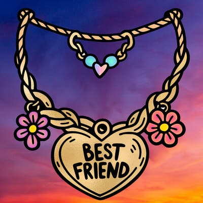 best friend necklace