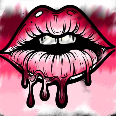 lips that look realistic and drip