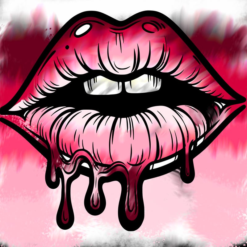 lips that look realistic and drip