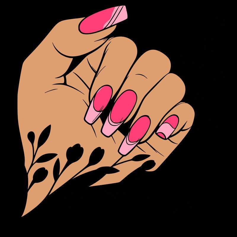 nails with french tip