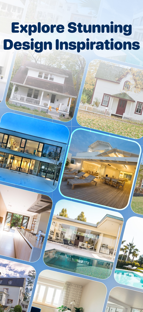 AI Room Planner - Baytee - Collage of various home design and interior inspiration images from the AI Room Planner app