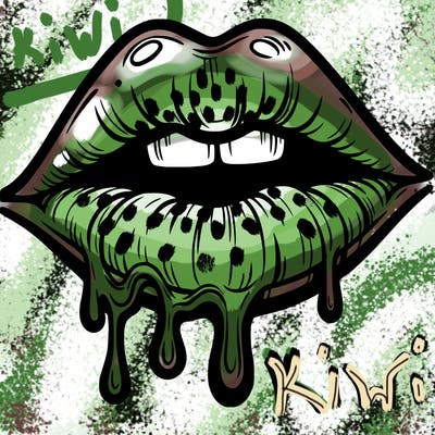 lips that look realistic and drip