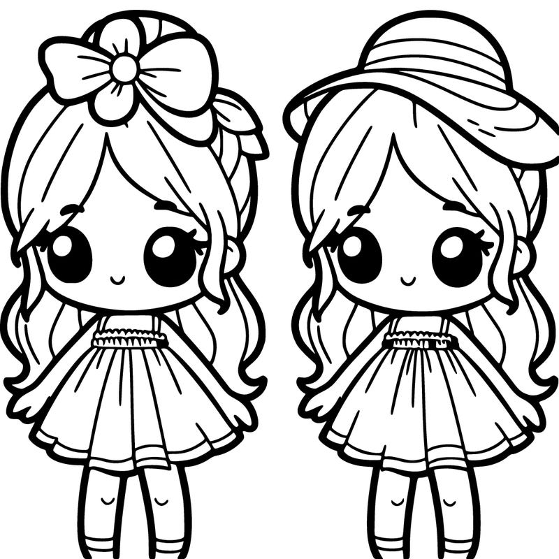 cute girl with summer dress