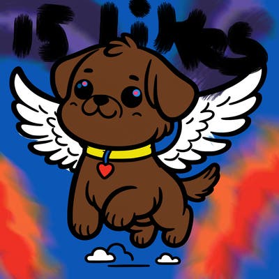dog with wings