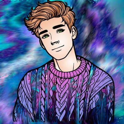 realistic guy with a beautiful jumper