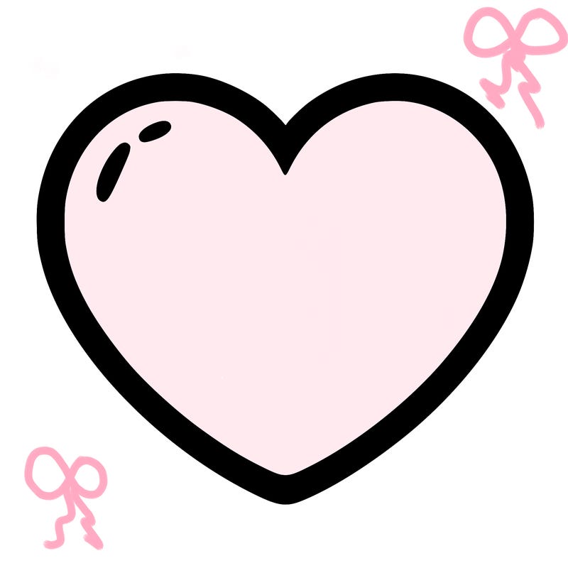 a blank heart