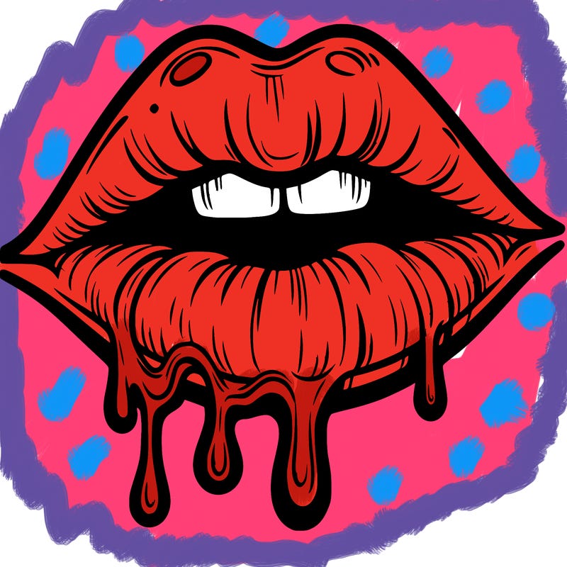 lips that look realistic and drip