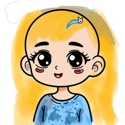 girl with no hair