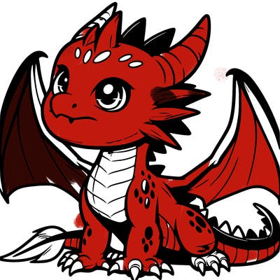 fierce baby night dragon