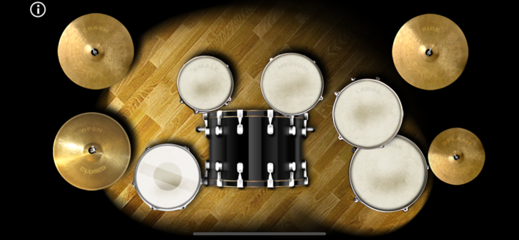 Real Drums! - Realistic virtual drum kit layout in the Real Drums app