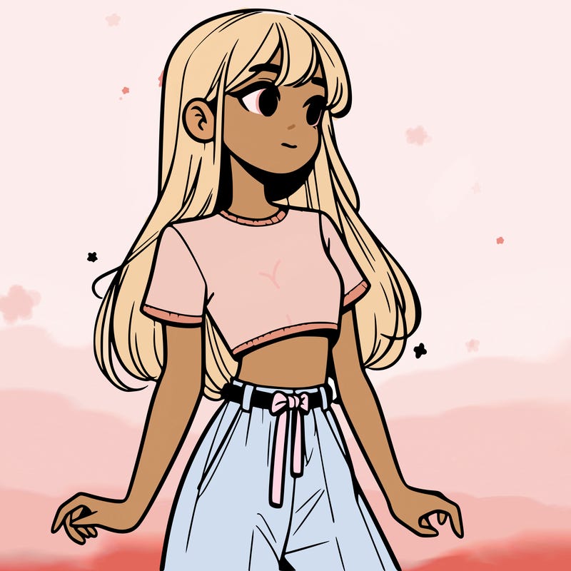 girl in a cute crop top