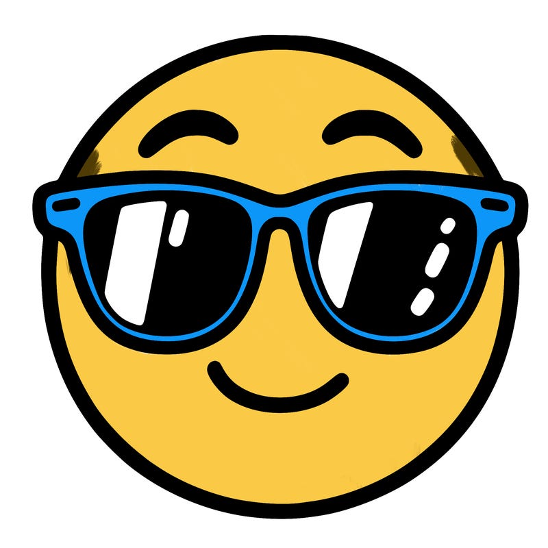 emoji with sunglasses