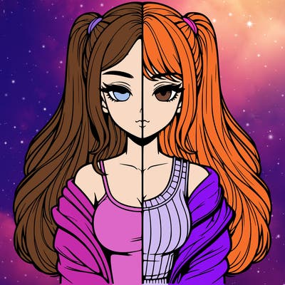 realistic girl split