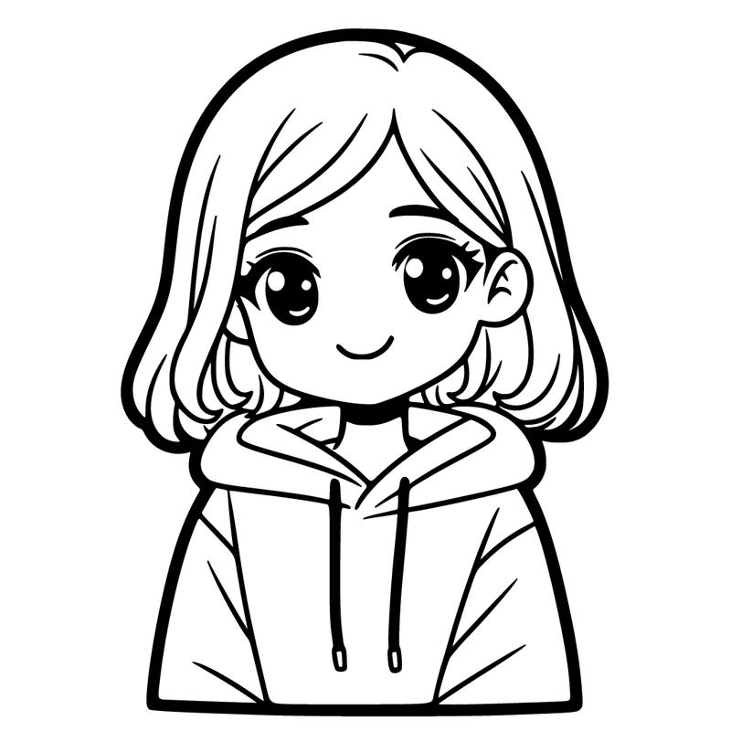 girl wearing a hoodie and smiling