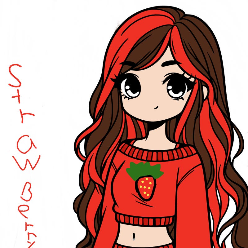 girl with long hair and a crop top with a sweater