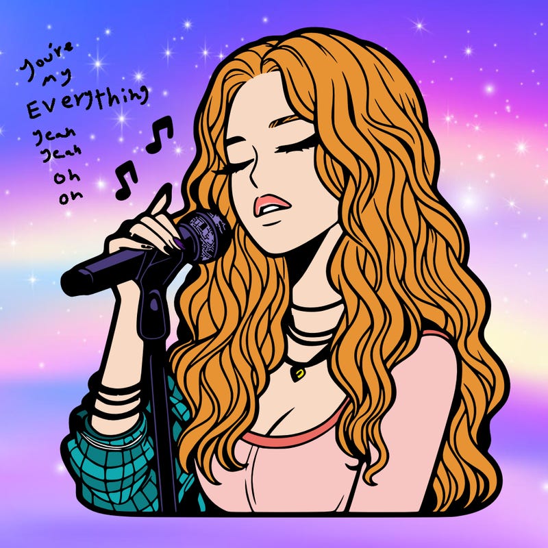 realistic female singer