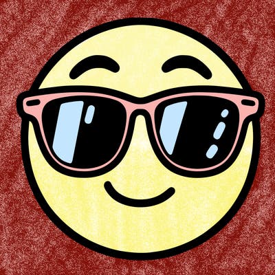 emoji with sunglasses