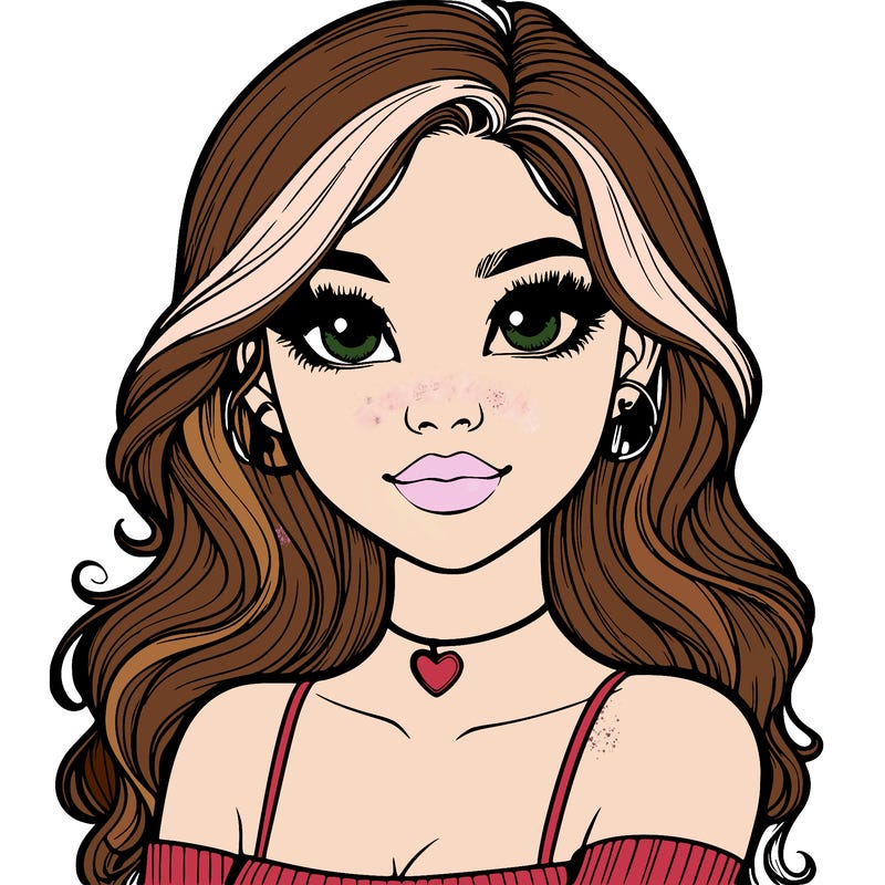 realistic pretty girl