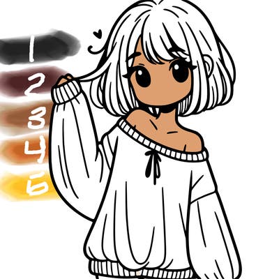 girl in baggy sweater hanging off her shoulder